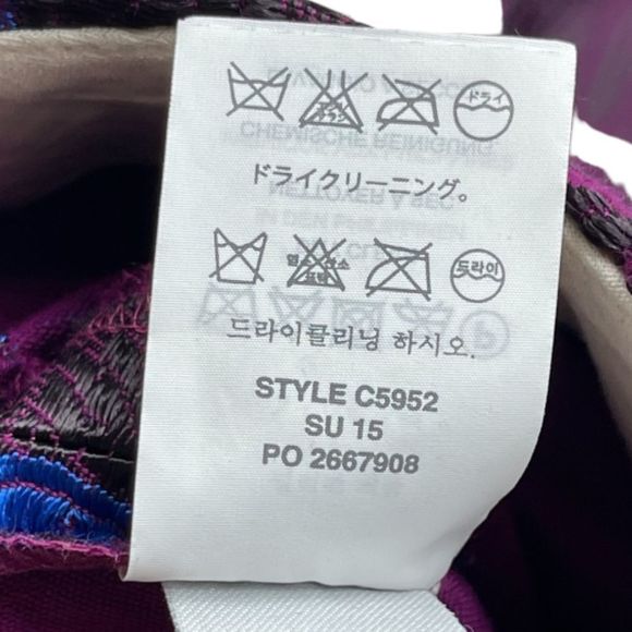 J Crew Garden Pant Midnight Floral Jacquard Pattern NWT Ankle Length Size 10 - Picture 7 of 14